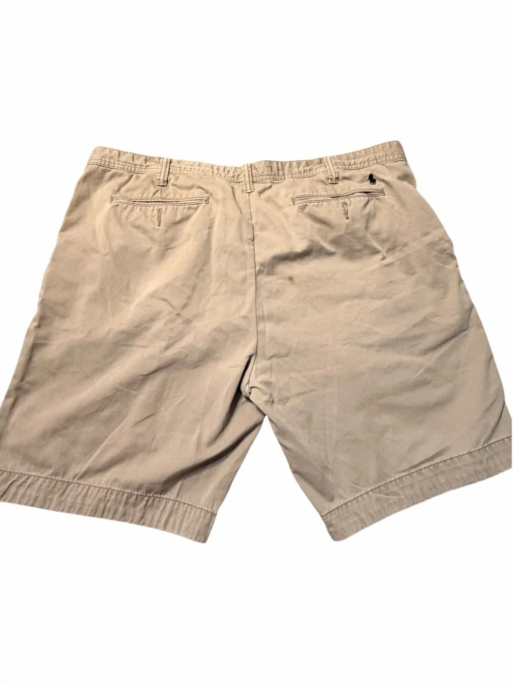 Polo by Ralph Lauren Beige Flat Front Cotton Shorts